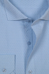 S Blue Men's Dress Shirt